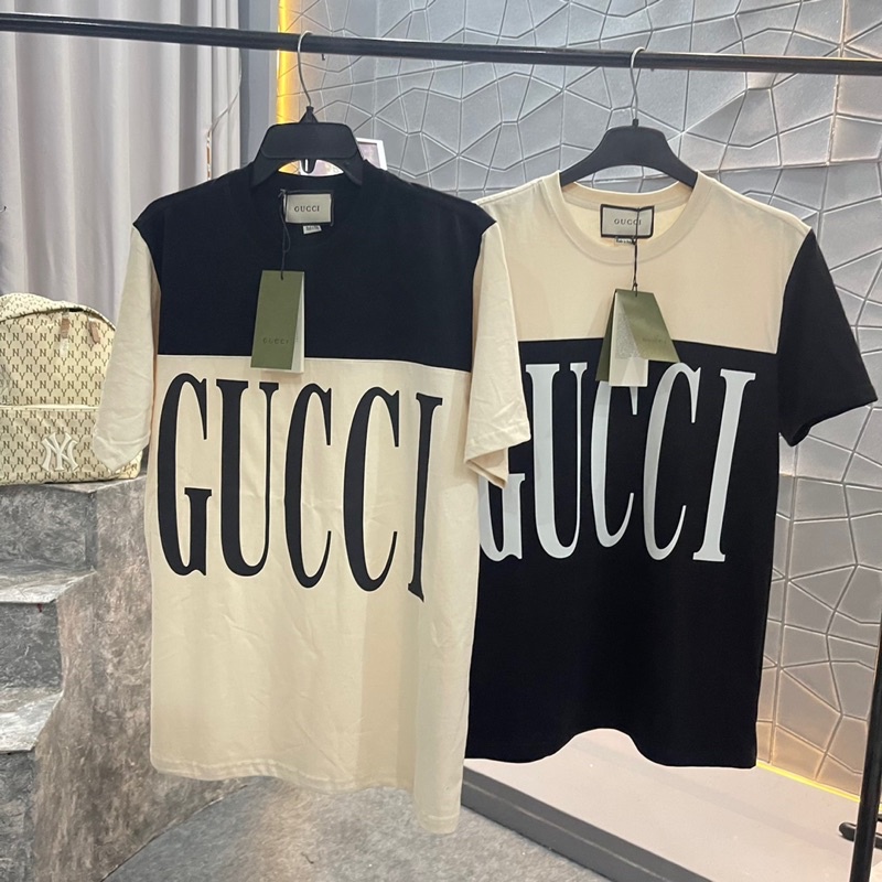 áo thun Gucci phối 2 màu unisex