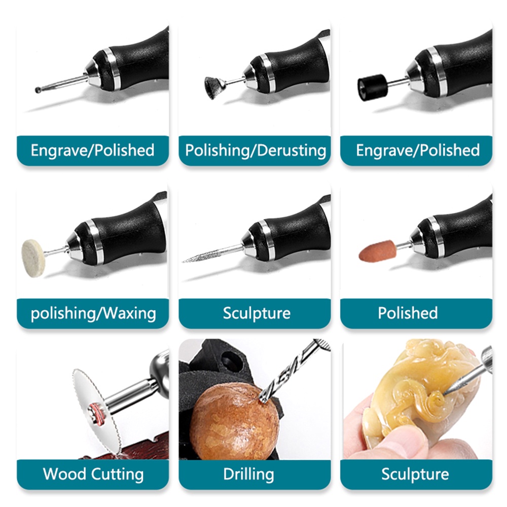 Bút mài dũa móng tay ADIEEPEN hoạt động điện không dây 3 tốc độ điều chỉnh sạc lại được tiện lợi