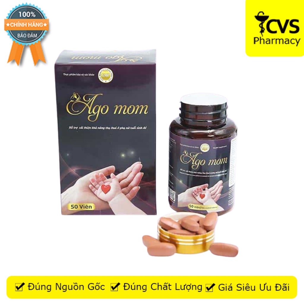 Ago Mom (50 Viên) hỗ trợ bổ sung dưỡng chất cần thiết cho cơ thể - CVS Pharmacy