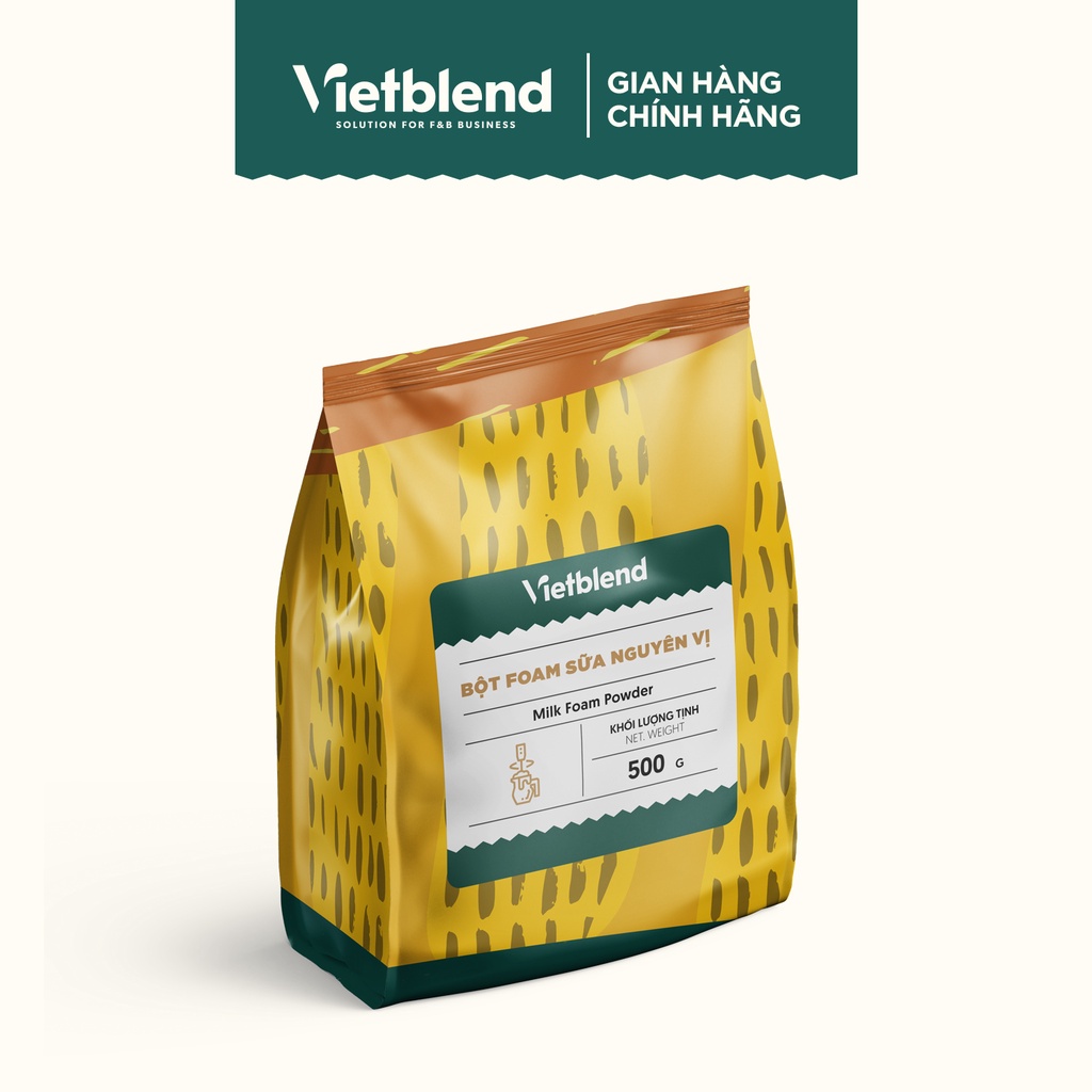 Bột foam sữa nguyên vị VIETBLEND túi 500g