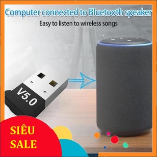 [V5.0] USB Bluetooth 5.0 cho PC -USB Bluetooth Máy tính kết nối 20m V5.0 [TIỆN DỤNG] (vinetshop9x)