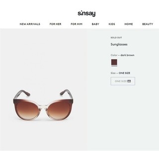 Kính mát Sinsay xuất dư xịn