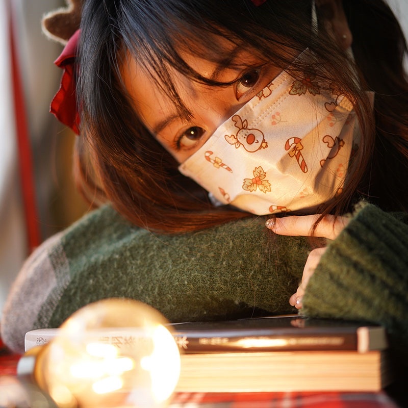 Khẩu trang in hình noel x Mask of the bear