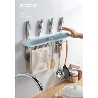 Kệ để dao thớt có ngăn để đũa thìa móc cheo môi ecoco E2027