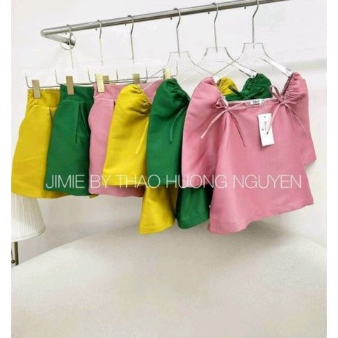 Sét cổ vuông tay bồng