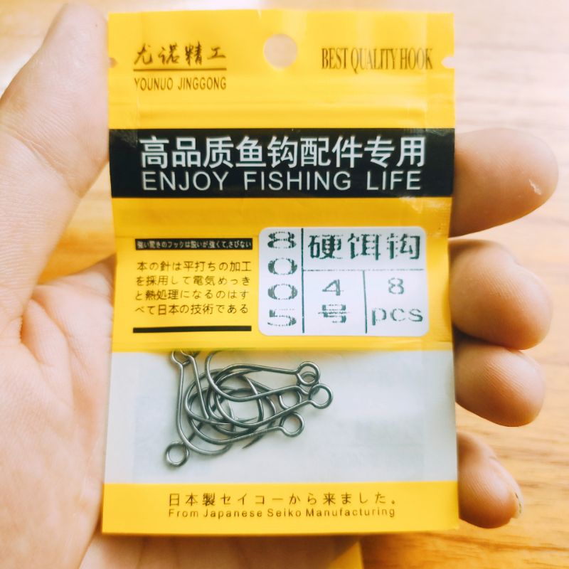 lưỡi đơn lắp mồi cá giả , lưỡi mồi giả câu lure