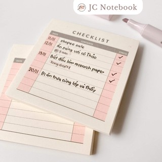 Notepad Planner - Tập Xé Lên Kế Hoạch Checklist