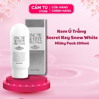 Kem Ủ Trắng Secret Key Body Snow White Milky Pack 200g Dưỡng trắng toàn thân kết hợp nâng tone