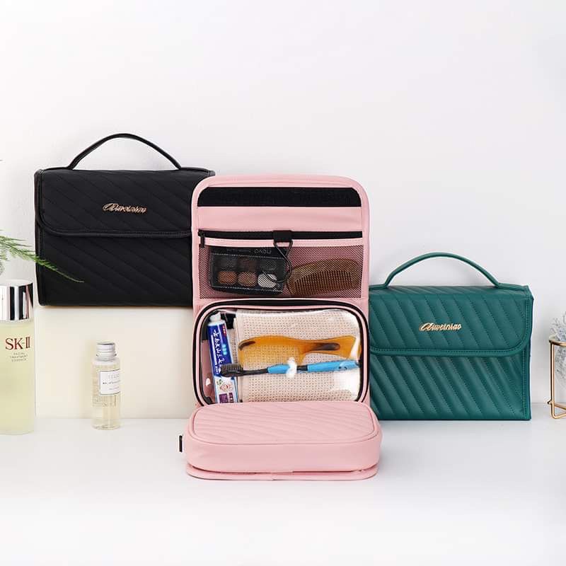 Túi xách đựng đồ trang điểm , túi đựng mỹ phẩm du lịch chống nước nhiều ngăn gấp gọn