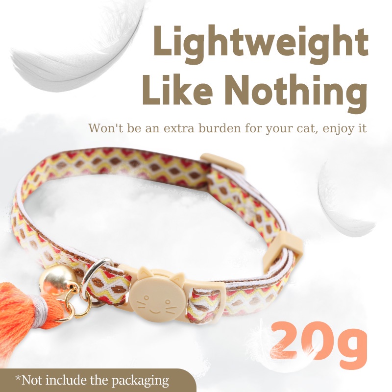 HamshMoc Vòng Cổ Tháo Lắp Nhanh Mặt Chuông Hamsa Cho Mèo