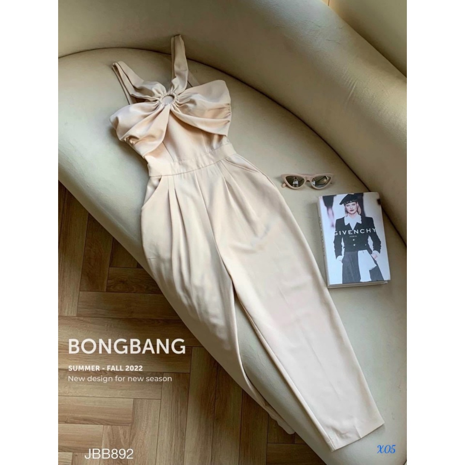 Bộ jumpsuit nữ dài đi tiệc cá tính, jumpsuit quần dài 2 dây có mút phong cách hàn quốc cá tính, chất đũi cao cấp | BigBuy360 - bigbuy360.vn