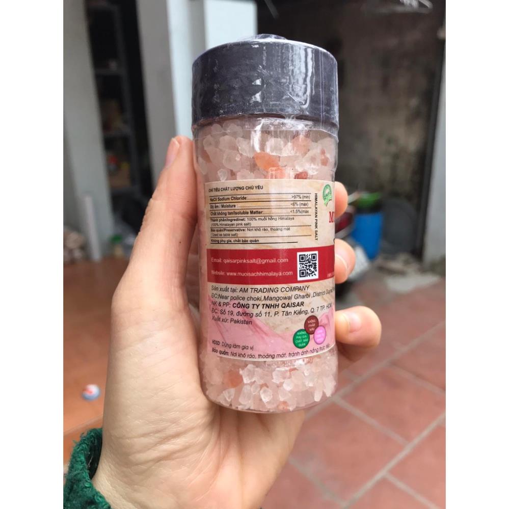Muối Hồng Himalaya Am QAISAR hạt Mịn Tự Nhiên, Tinh Khiết, Giàu Khoáng Chất 150gr