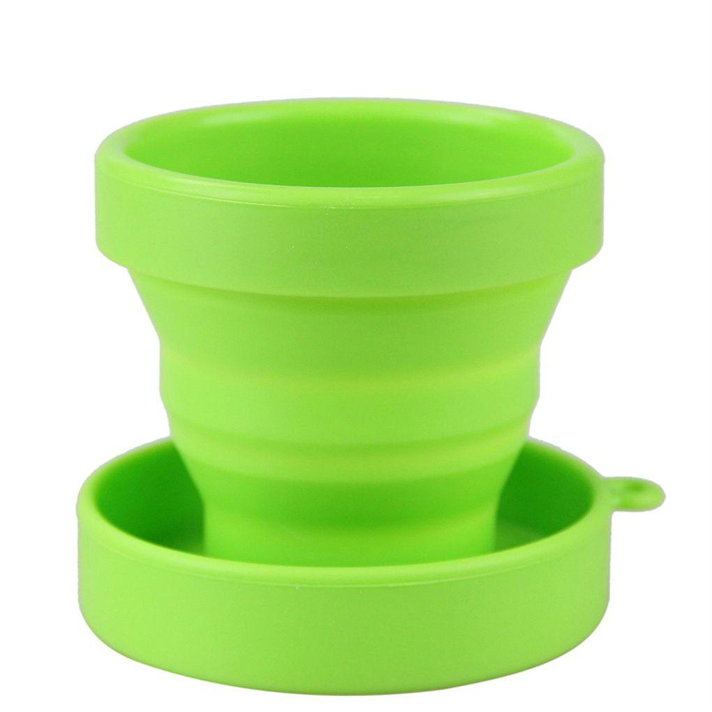 Cốc Silicone Gấp Gọn Có Thể Tái Sử Dụng Tiện Lợi Du Lịch