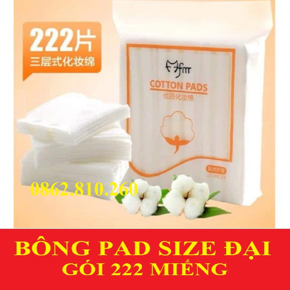 Bông tẩy trang Cotton Pads bịch 222 miếng chính hãng