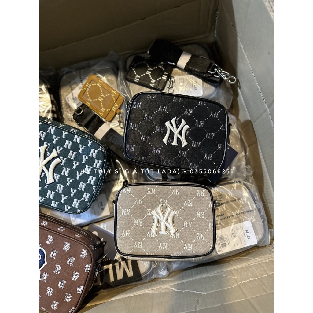 Túi mlb hộp kèm ví nhỏ đeo chéo