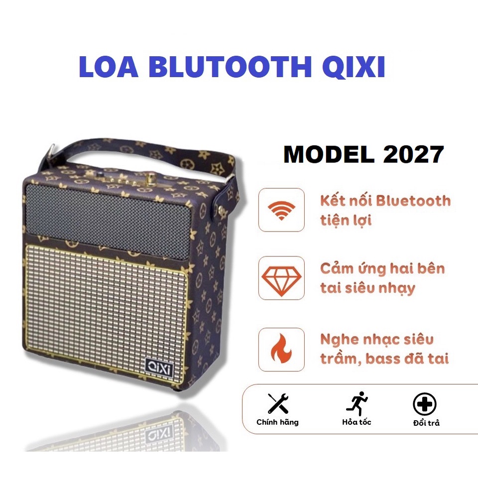 Loa QIXI SK-2025/ SK-2027/ SK-2036 Thế Hệ Mới Âm Thanh Siêu Hay Kiểu Dáng Như Masshall , Bass Treble Cực Chất