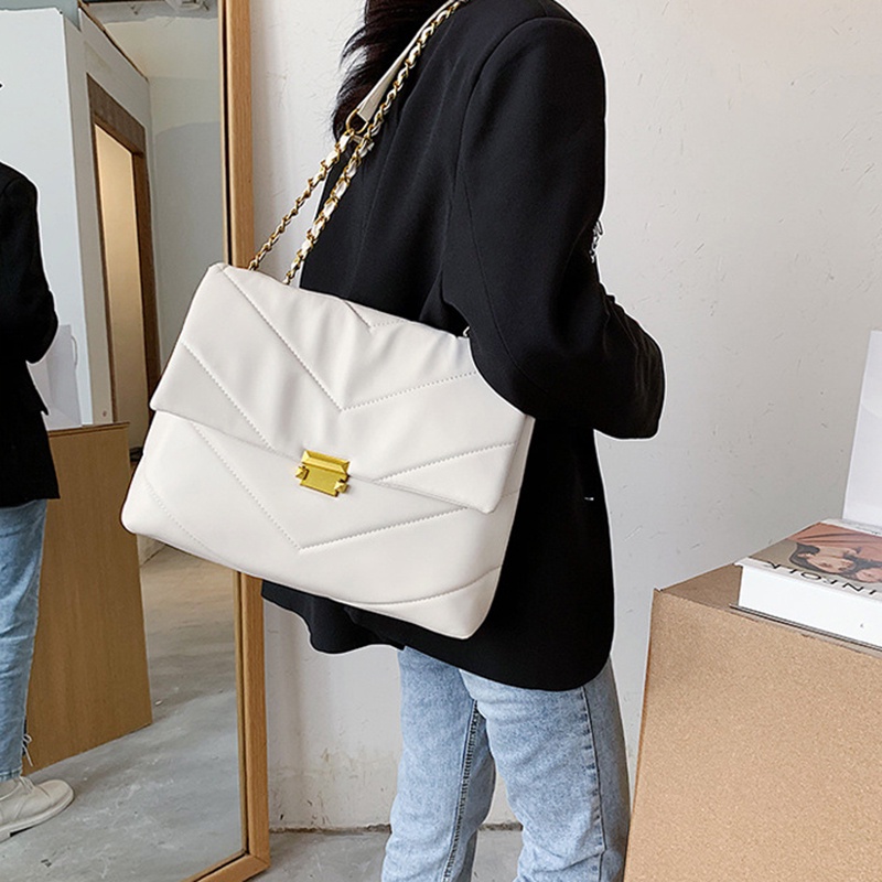 Túi Đeo Vai Cỡ Lớn Có Khóa Thời Trang Cho Nữ