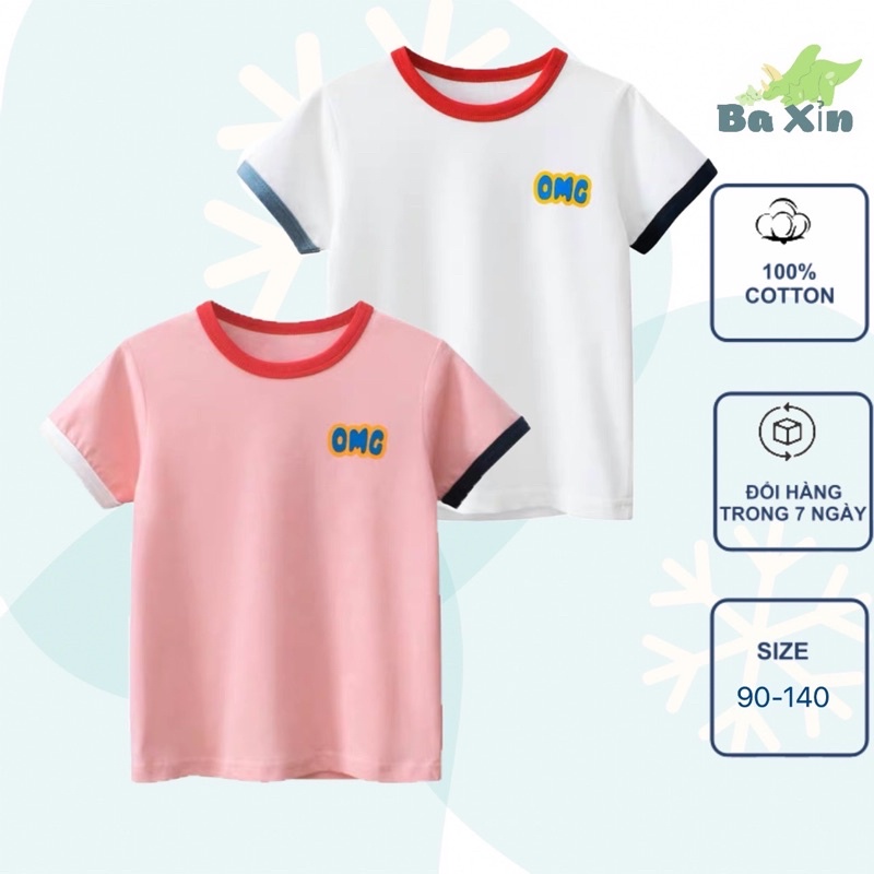 (10-35KG) BST XUÂN HÈ ÁO THUN NGẮN TAY COTTON XUẤT ÂU MỸ SIZE ĐẠI CHO BÉ GÁI TỪ 2 ĐẾN 8 TUỔI 0MG|27HOME