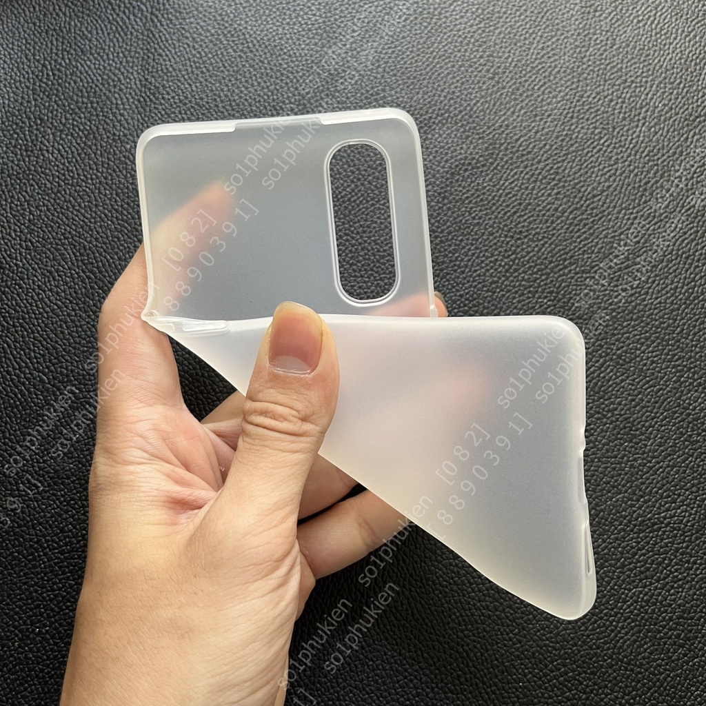 Ốp lưng Oppo Reno 3 Pro dẻo đen TPU và dẻo trong đục chống ố viền gồ bảo vệ cam