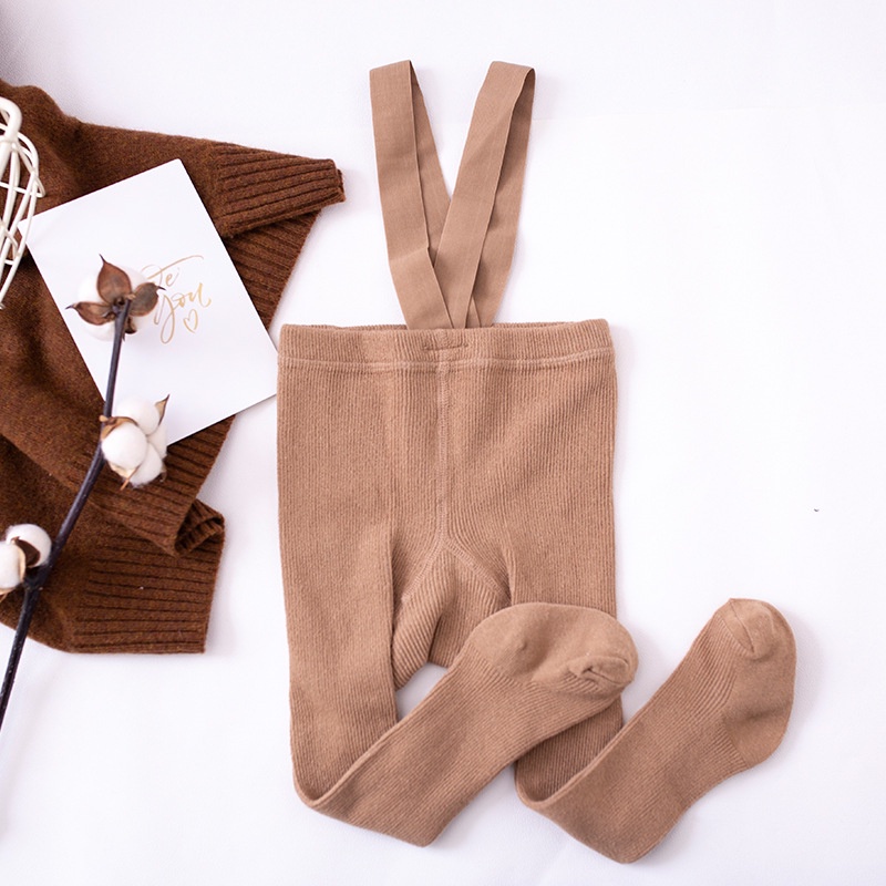 Quần tất Bear Leader lưng cao vải cotton thời trang xuân thu cho bé 0-3 tuổi