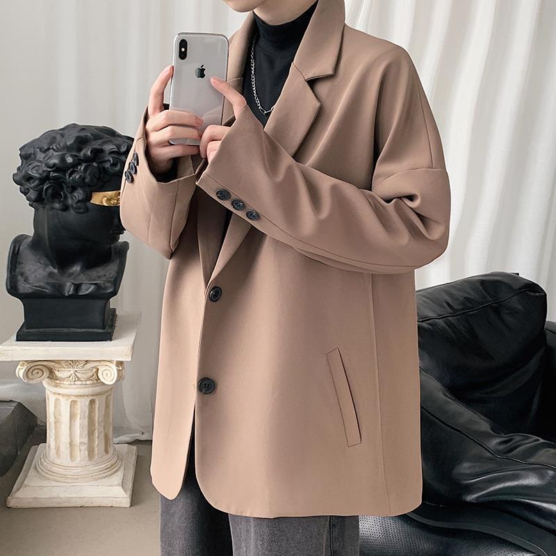 Hatton Gutto COD OOTD Áo khoác blazer nam form rộng hàn quốc màu đen , áo vest nam màu nâu thời trang trẻ trung phong cách màu trắng , màu xám
