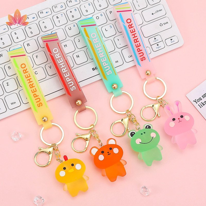 Móc Khóa Hình Gấu tiktok Hoạt Hình Dễ Thương Phụ Kiện Túi Xách Cho Nữ Tuổi teen JP5