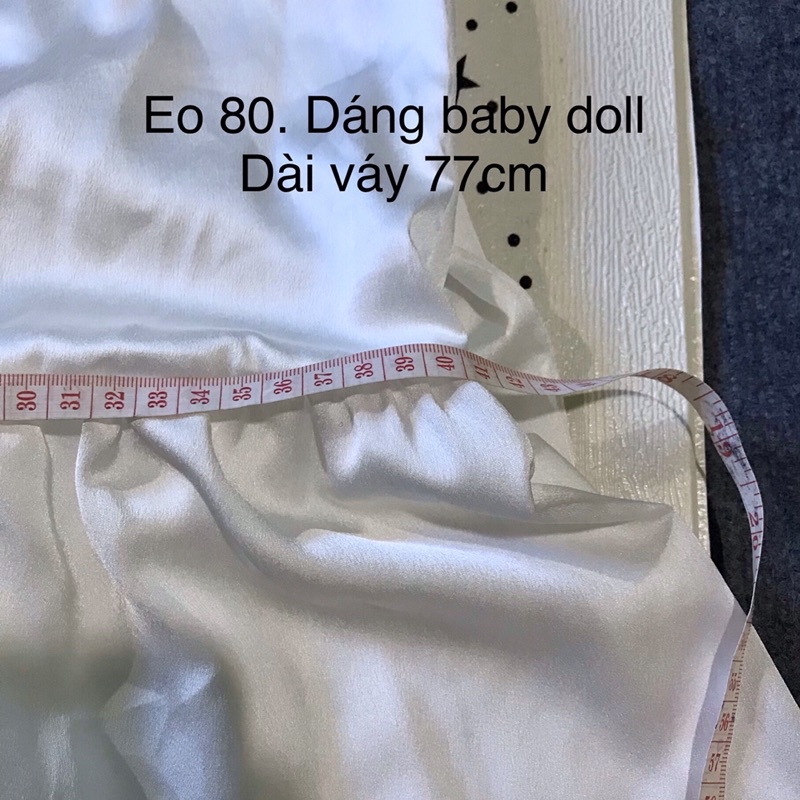 Đầm baby doll màu trắng