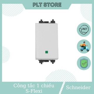Công tắc 1 chiều 16ax, size s schneider f50m1_5_we dòng s-flexi