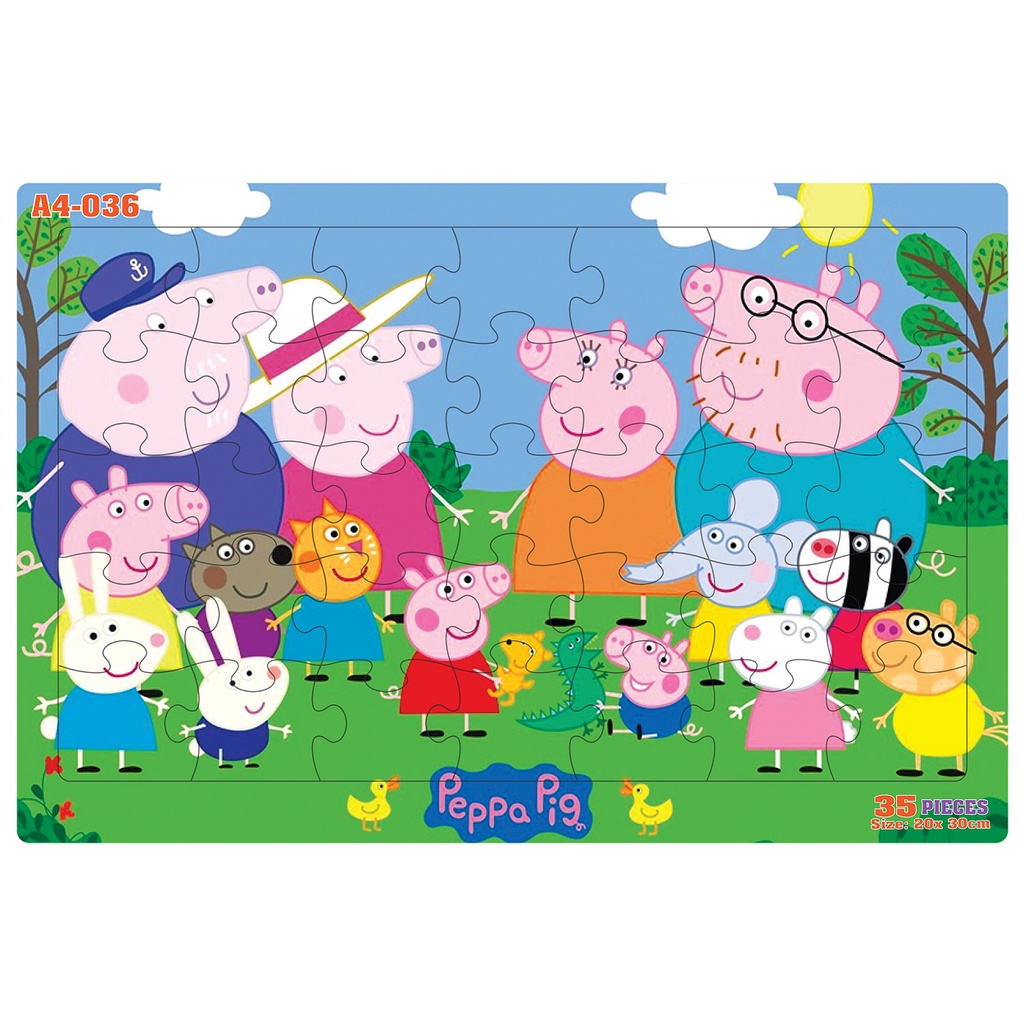 Bộ ghép hình bảng 35 mảnh - Peppa Pig & Family