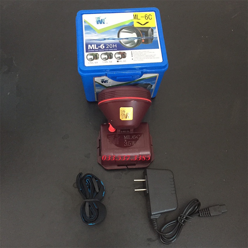 Đèn pin sạc, đèn pin led đội đầu ML6 siêu bền, có khả năng chống nước