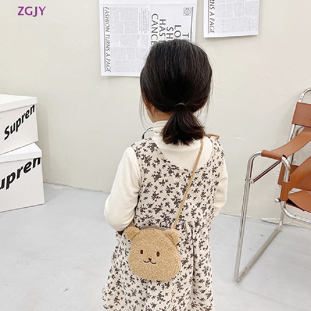 Túi Đeo Chéo Hình Gấu Nhồi Bông Xinh Xắn Cho Bé Mới