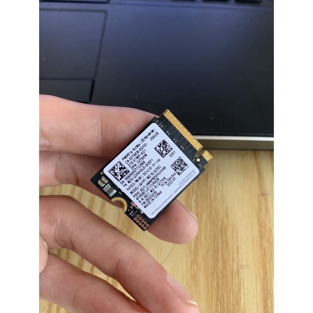 Ổ Cứng SSD M2 Pcle Samsung Pm991a 256Gb Nvme 2230.Chính hãng,bảo hành 36 tháng 1 đổi 1
