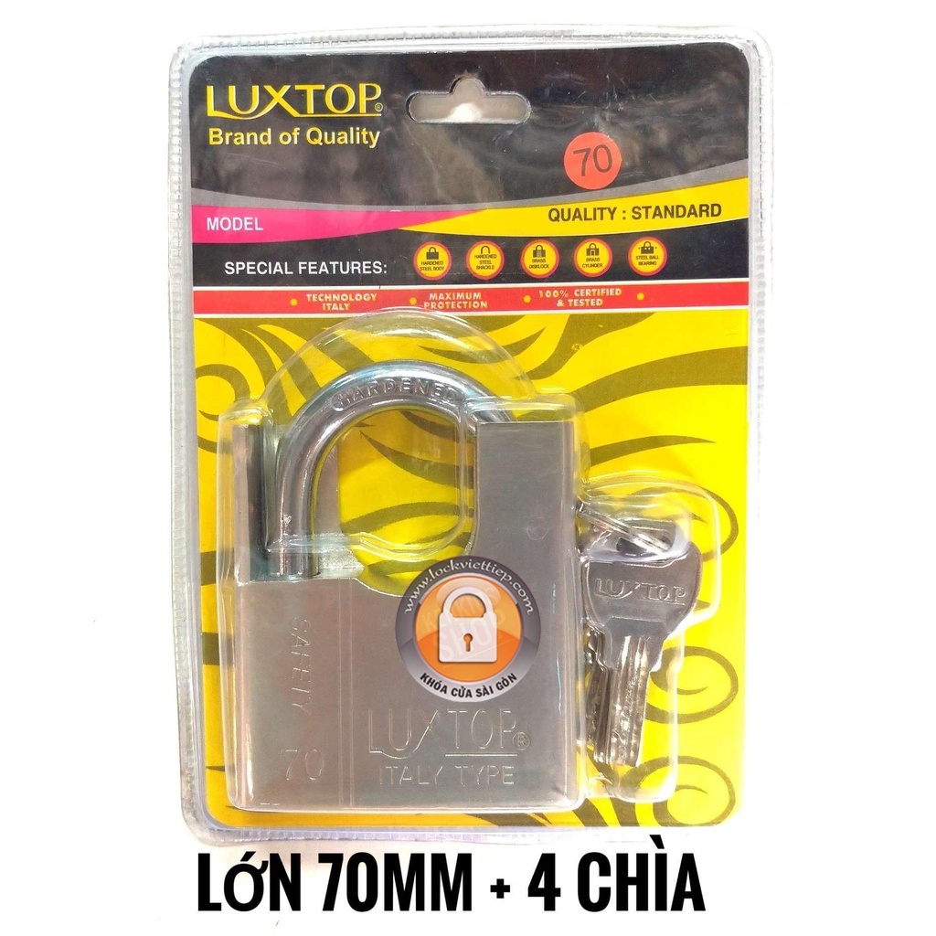 Ổ KHÓA CHỐNG CẮT LUXTOP THÂN RỘNG 70MM | Shopee Việt Nam