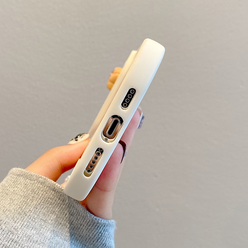Ốp Điện Thoại Hình Gấu Pooh Và Những Chú Chó Pochacco 3D Có Thanh Trượt Bảo Vệ Camera Cho iPhone 14 13 12 11 Pro Max XS XR X
