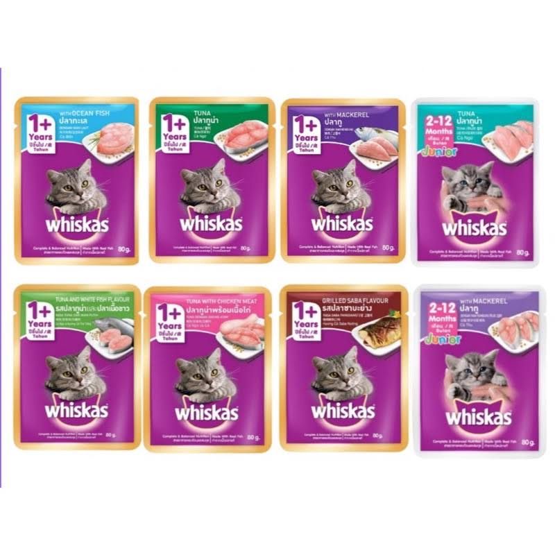 1 gói sốt whiskas 80gr cho mèo ngẫu nhiên