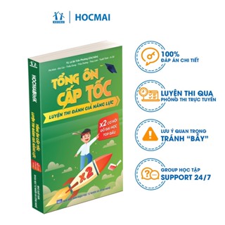 Sách - Tổng ôn cấp tốc luyện thi Đánh giá năng lực - Bản 2024 luyện thi ĐGNL ĐHQG HN - HOCMAI
