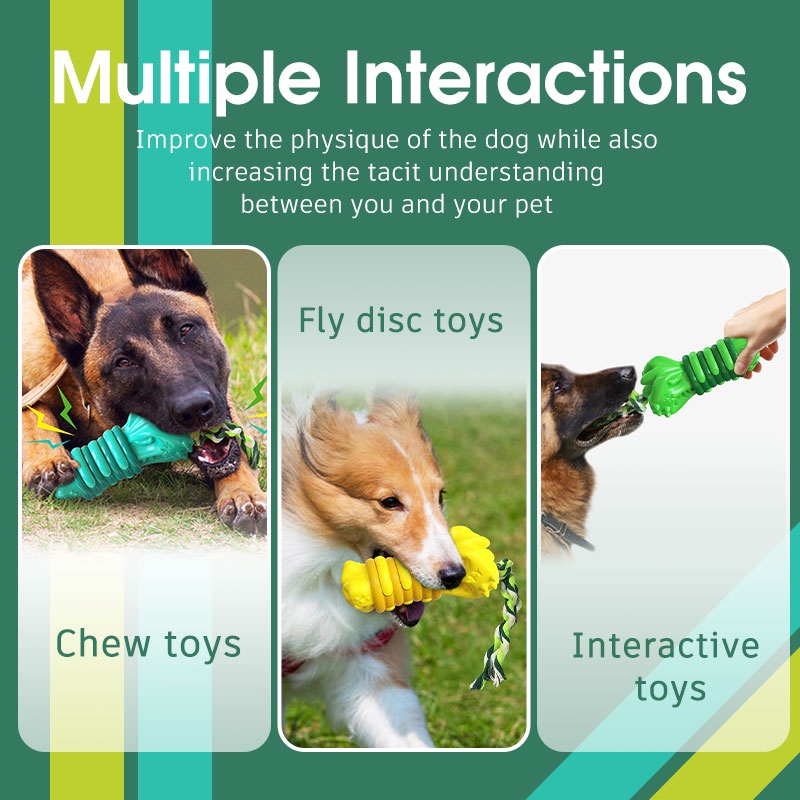 HamshMoc Đồ Chơi Nhai Gặm Tương Tác Bằng Cao Su Kích Thước Nhỏ Vừa / Lớn Siêu Bền Cho Cún Cưng