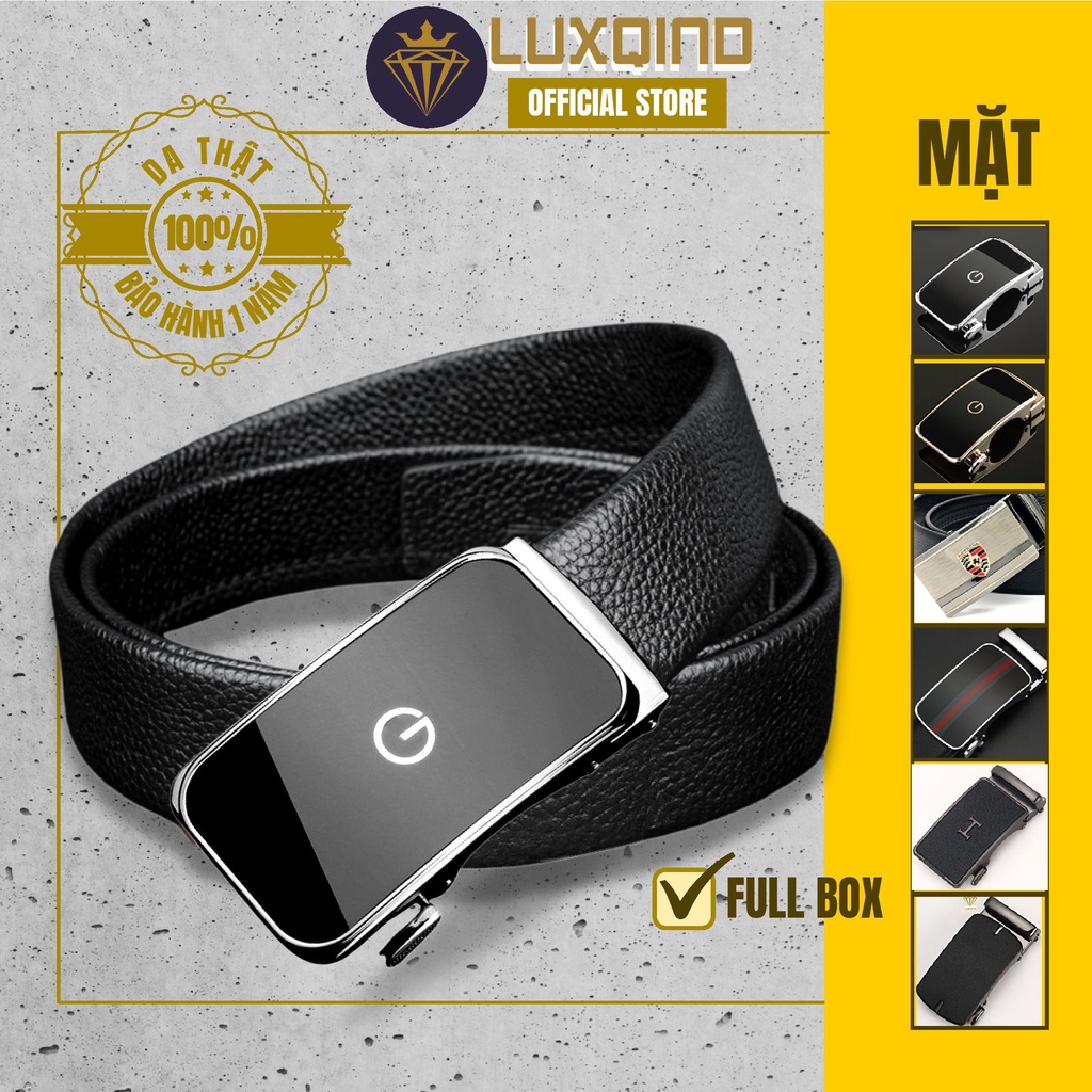 Thắt lưng nam dây da bò cao cấp LUXQIND FASHION 💥FULLBOX💥- LUX17,18