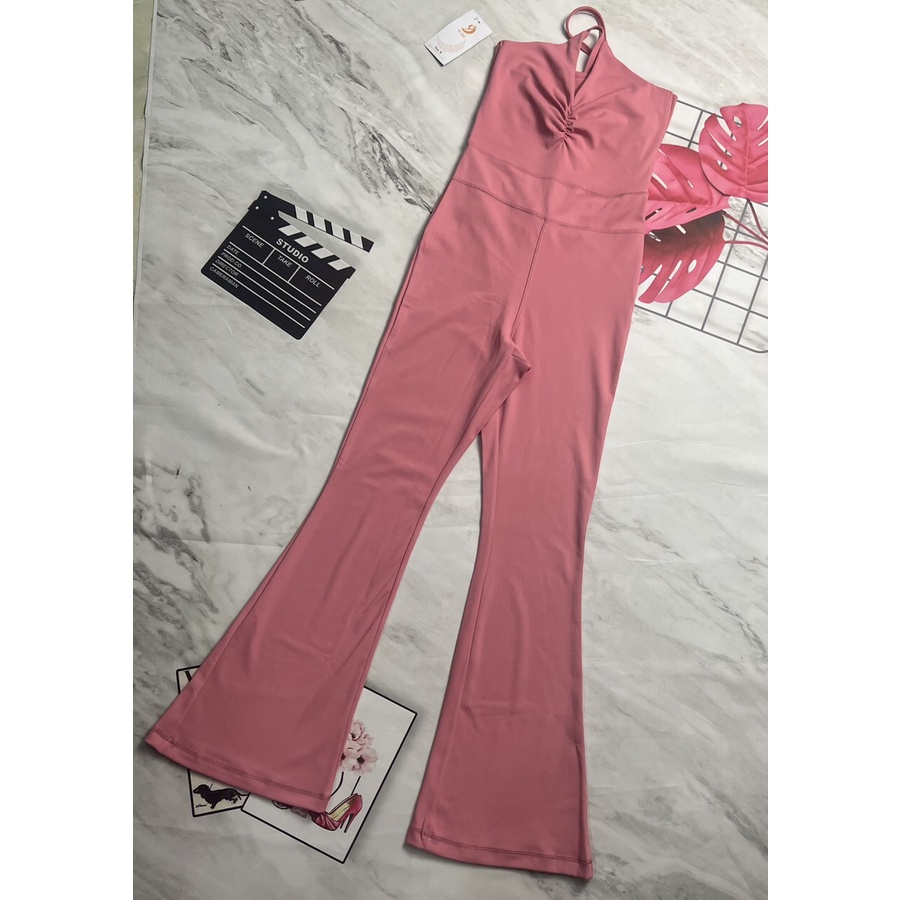 [CÒN SML) Bộ tập yoga jumpsuit ống loe - Bộ jum liền thân tôn dáng- Yoga An Viên