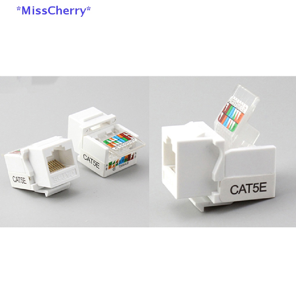 Set 10 Mô Đun Nối Dây Cáp Mạng Lan RJ45 CAT5e Chuyên Dụng Mới