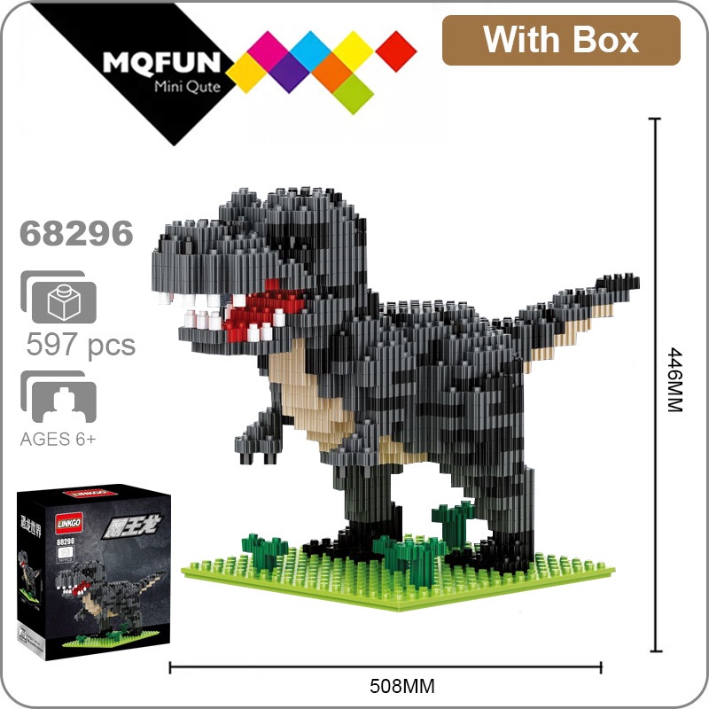 Đồ Chơi Lắp Ráp Khủng Long Brinquedo Tyrannosaurus Hút Độc Đáo Cho Bé Trai