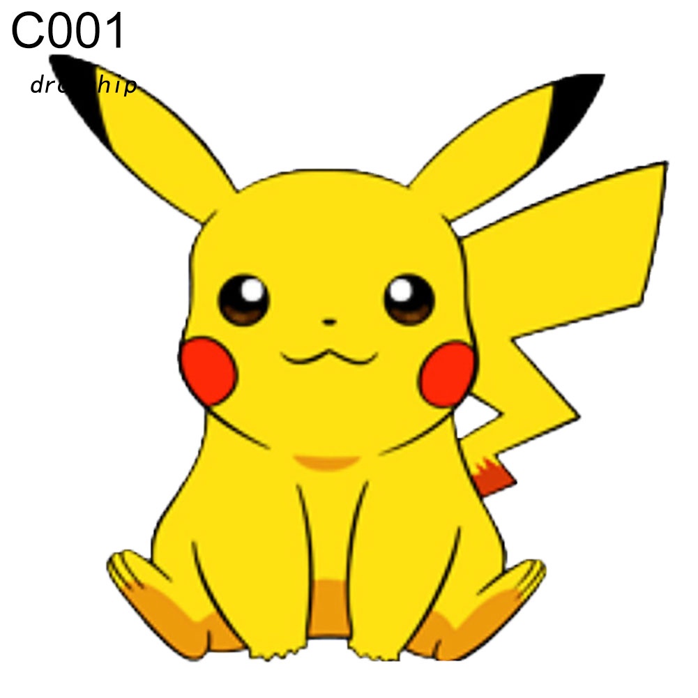 Đề Can Dán Trang Trí Xe Hơi / Xe Máy Hình Pokemon Pikachu Dễ Thương