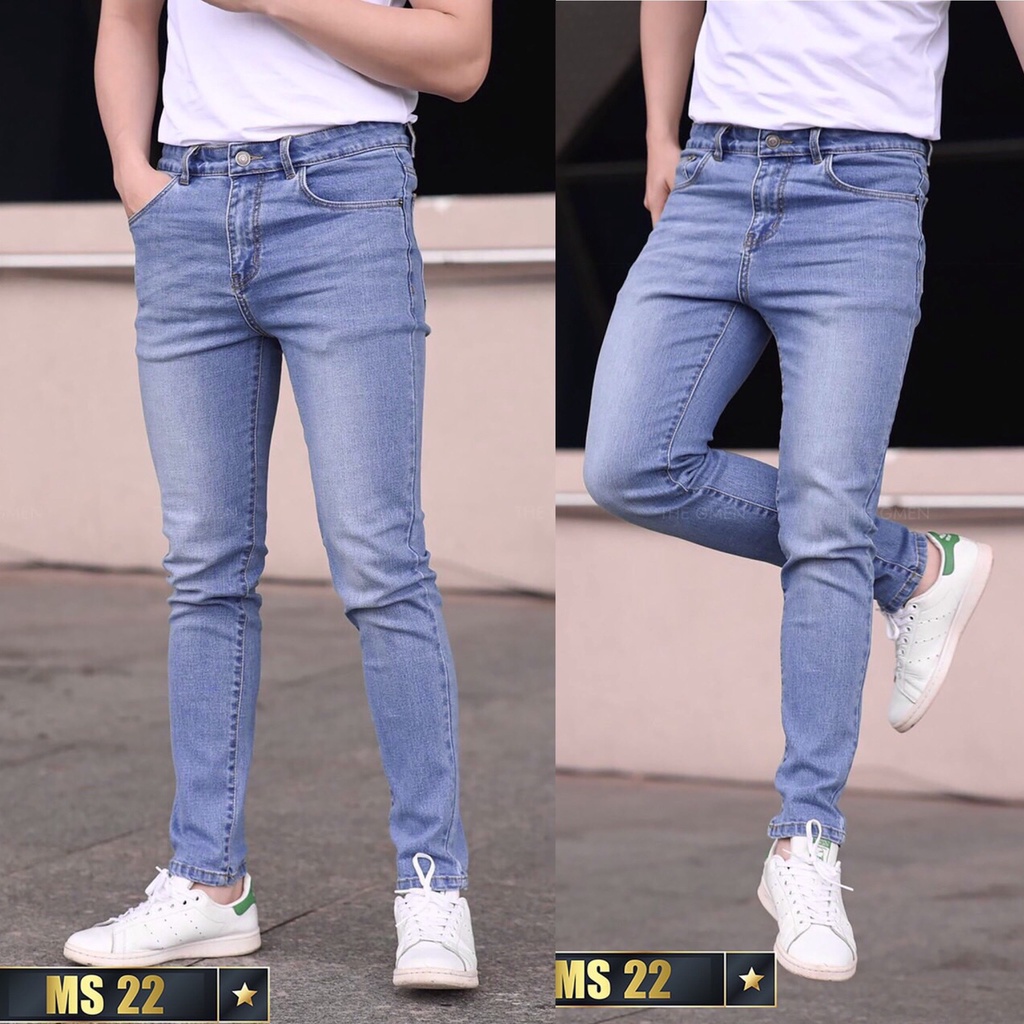 Quần jean nam cao cấp Jean co dãn 4 chiều cực đẹp form dáng skinny chuẩn_JEANNCD215