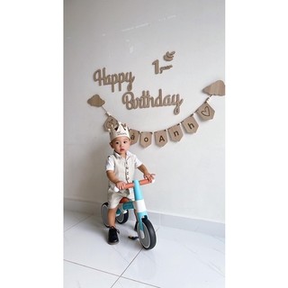 set dây cờ khắc tên bé sinh nhật hpbd 20cm