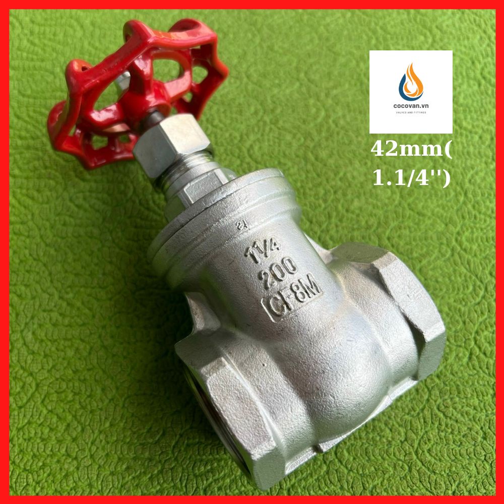 Van cửa ren Inox 304 21mm đến 60mm