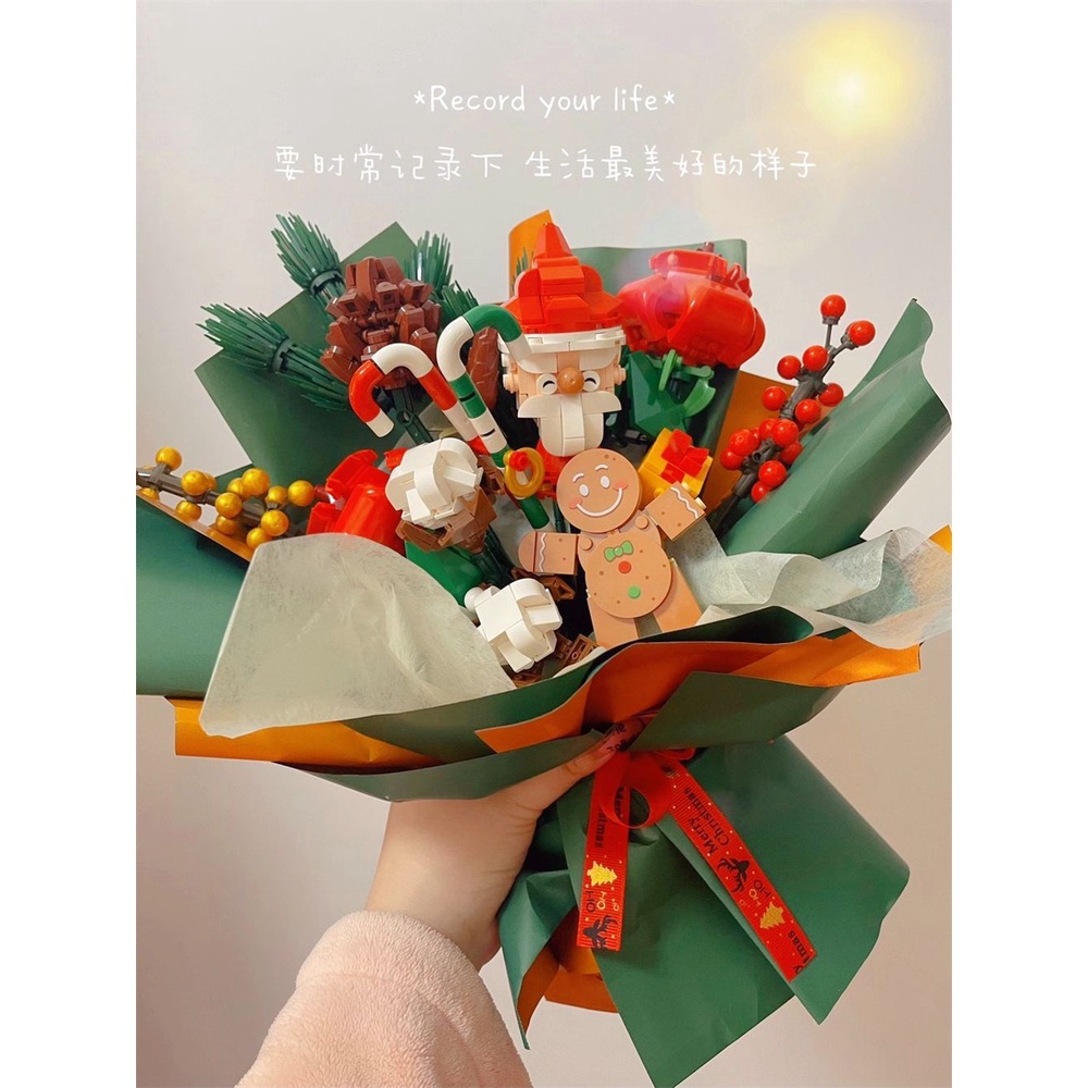 Đồ chơi Lắp ráp Mô hình xếp hình Sembo 605026 Christmas Bouquet bó hoa giáng sinh Christmas gift
