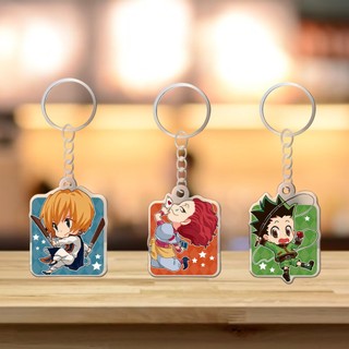 Móc khóa mica bằng nhựa arcrylic in hình nhân vật phim Hunter siêu cute trang trí túi xách balo làm quà tặng bạn bè