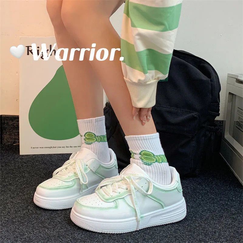 Giày Thể Thao Thoáng Khí Màu Xanh Bạc Hà Thời Trang Xuân Thu Cho Nữ