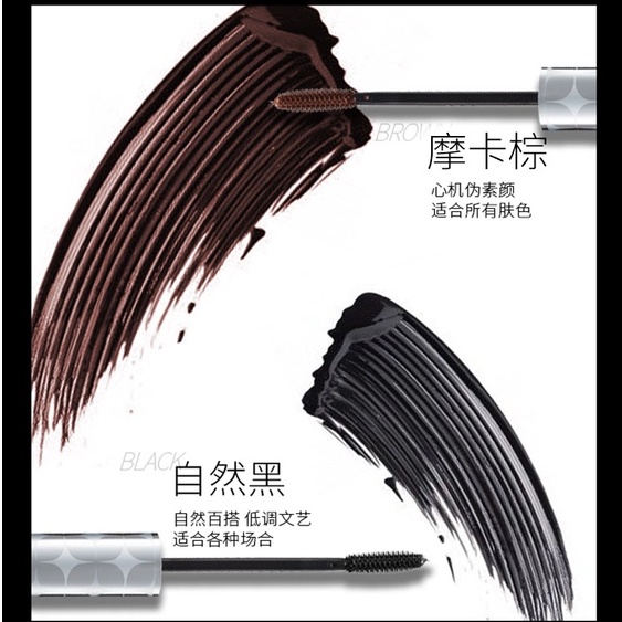 Cappuvini® Mascara chuốt mi cong dày chống thấm nước chống nhòe thiết kế ống màu bạc