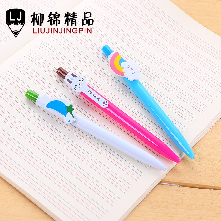 1 Bút Bi Hình Đôi Cánh Màu Cầu Vồng Dễ Thương